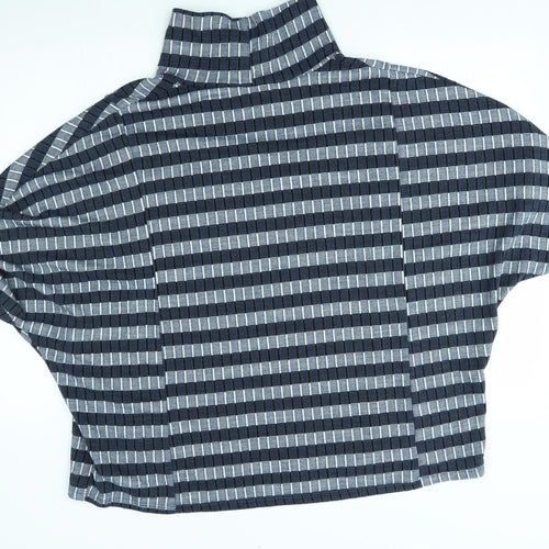New collections Womens Blue Striped  Pullover Jumper One Size