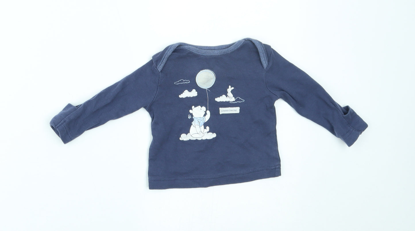 George Baby Blue   Basic T-Shirt Size 0-3 Months