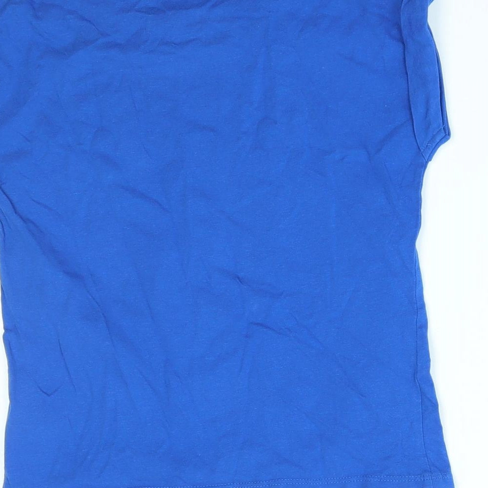 Miss E-vie Girls Blue   Basic T-Shirt Size 6-7 Years