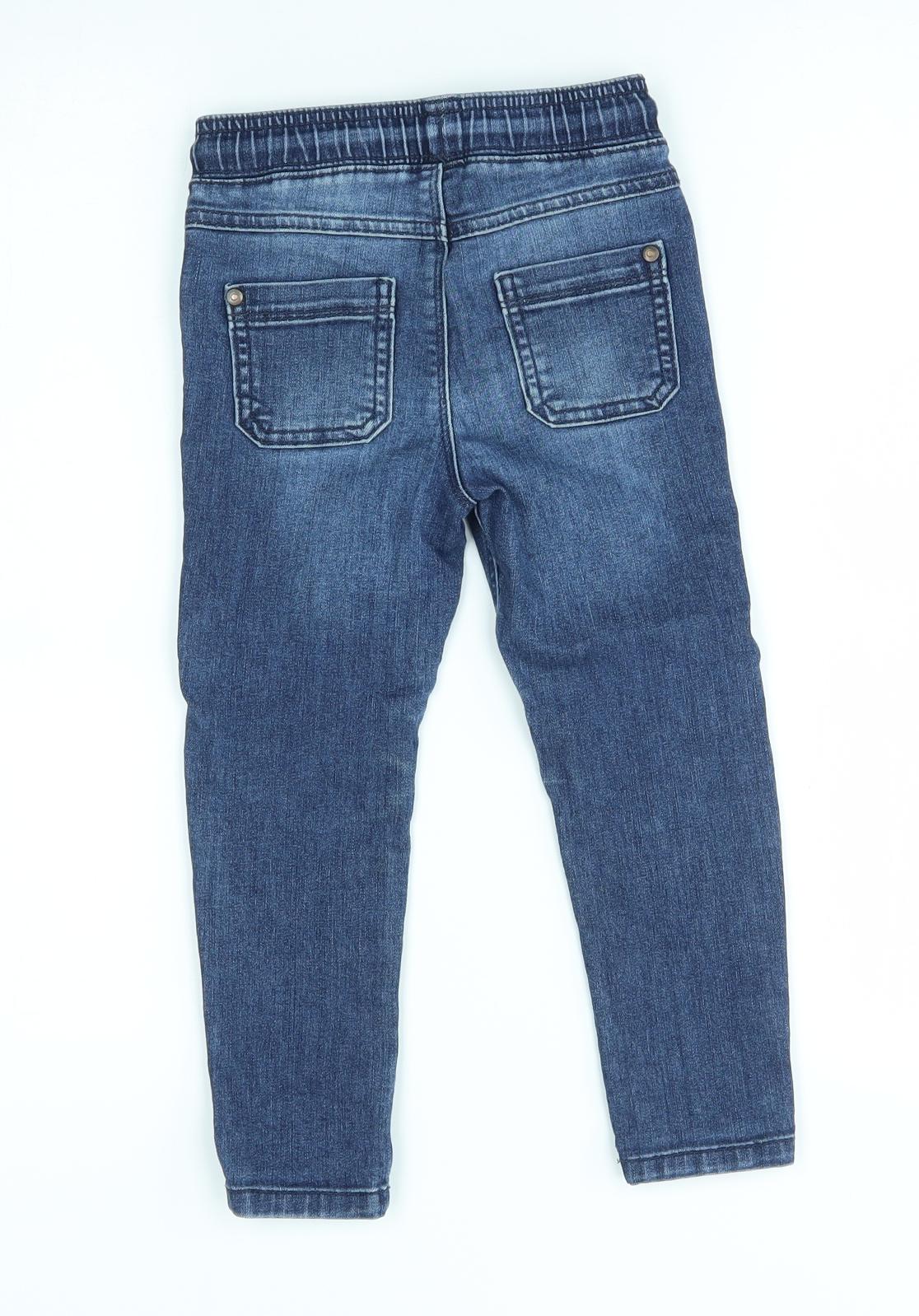 George Boys Blue   Straight Jeans Size 3-4 Years - jogger style