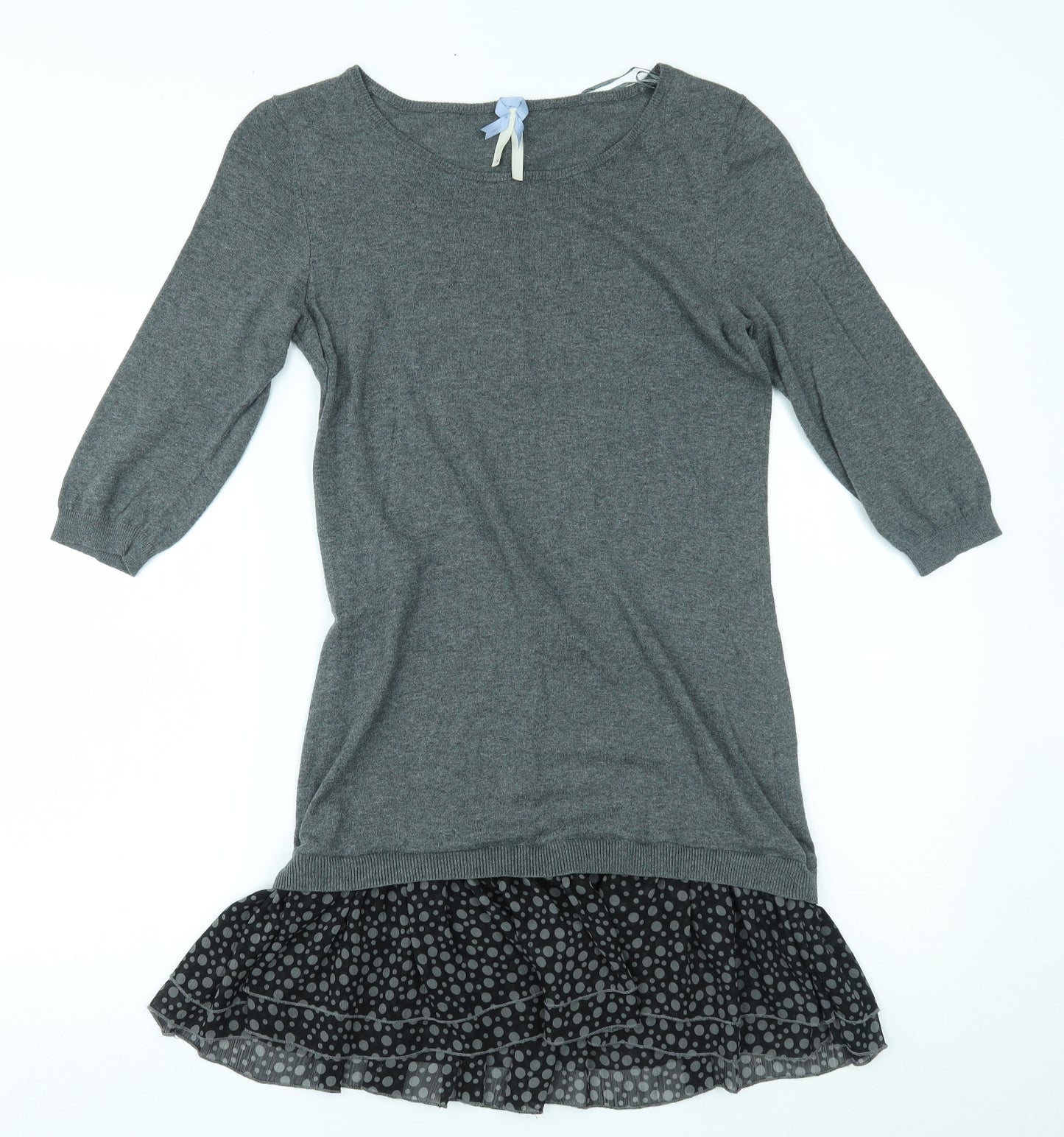 NEXT Womens Grey   T-Shirt Dress  Size 12