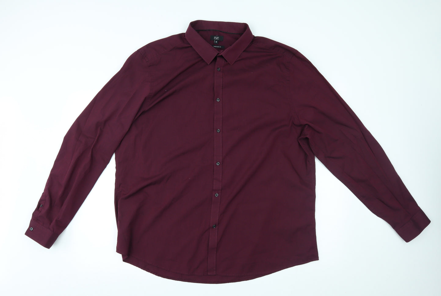 F&F Mens Red    Dress Shirt Size 18