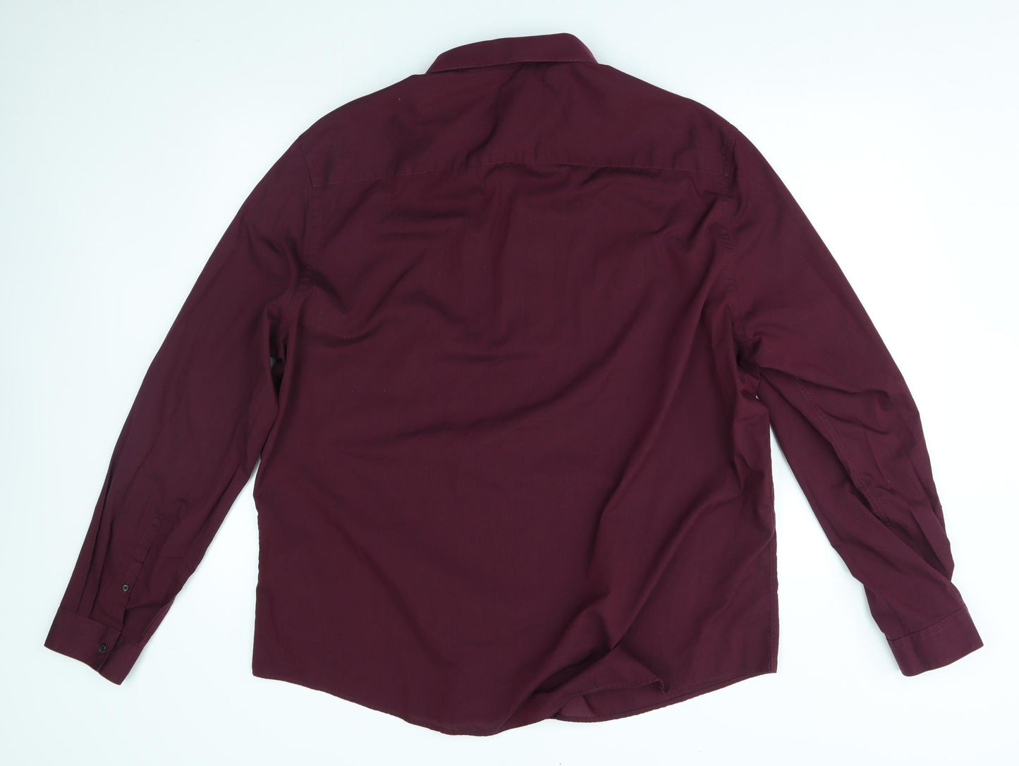 F&F Mens Red    Dress Shirt Size 18