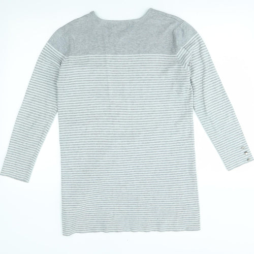 Primark Womens Grey Striped  Jumper Dress  Size 14
