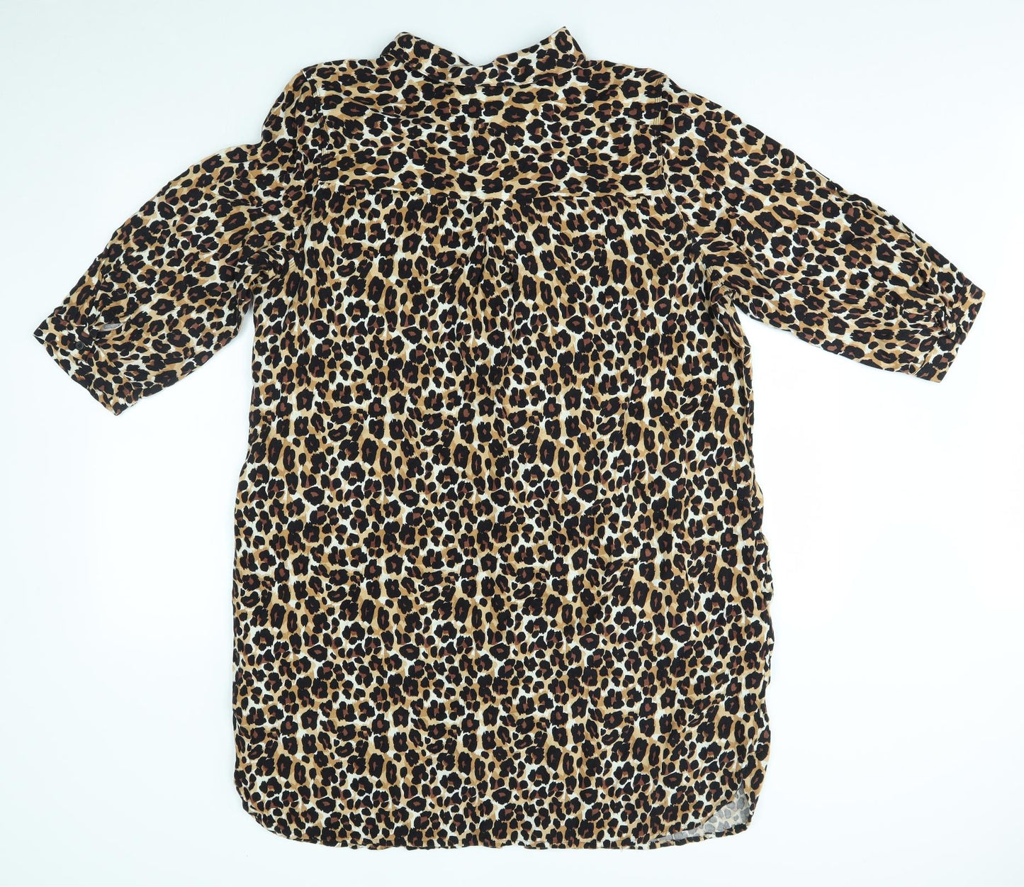 NEXT Womens Brown Animal Print  T-Shirt Dress  Size 20