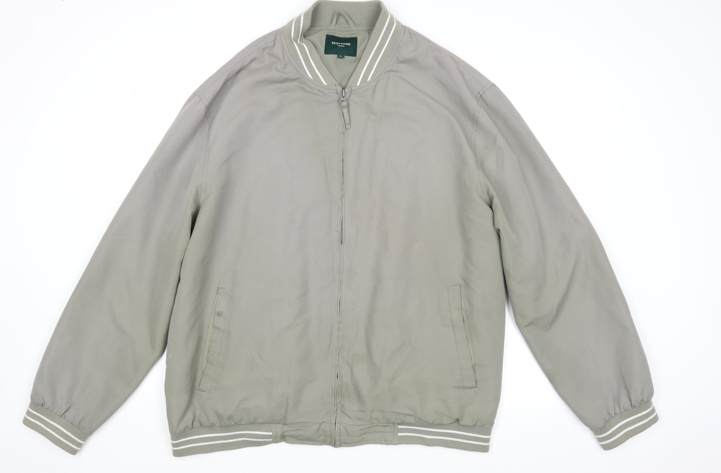 Greenwoods Mens Beige   Varsity Jacket Jacket Size XL