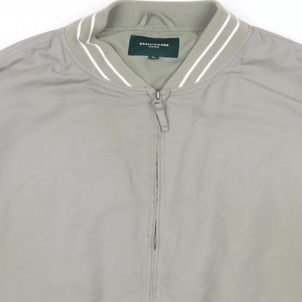Greenwoods Mens Beige   Varsity Jacket Jacket Size XL