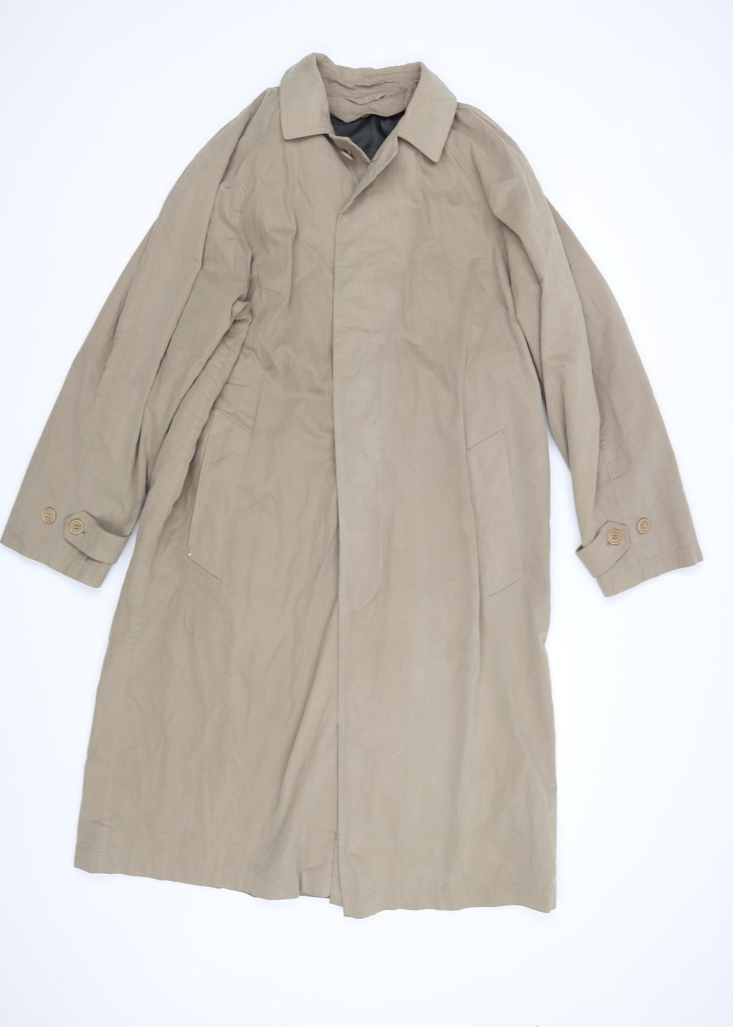 M&S Mens Beige   Trench Coat Coat Size M