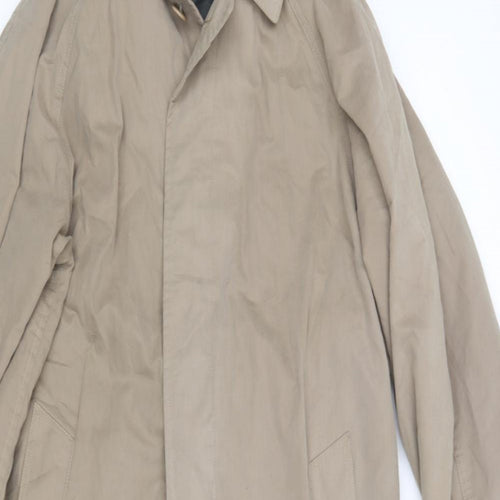 M&S Mens Beige   Trench Coat Coat Size M