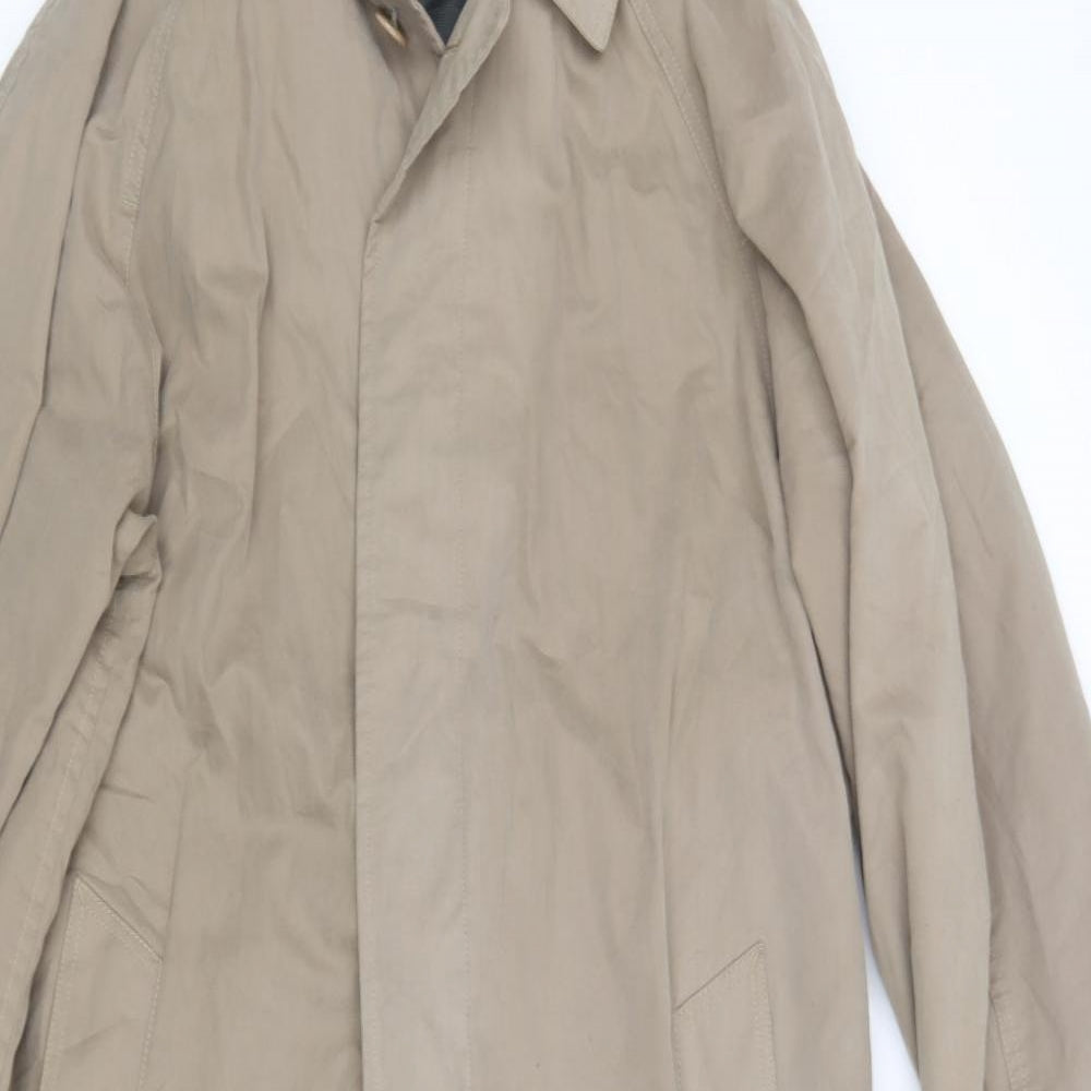 M&S Mens Beige   Trench Coat Coat Size M