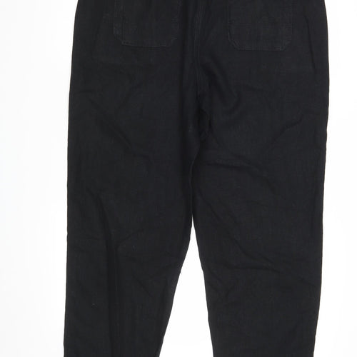 M&S Womens Black   Trousers  Size 16 L31 in