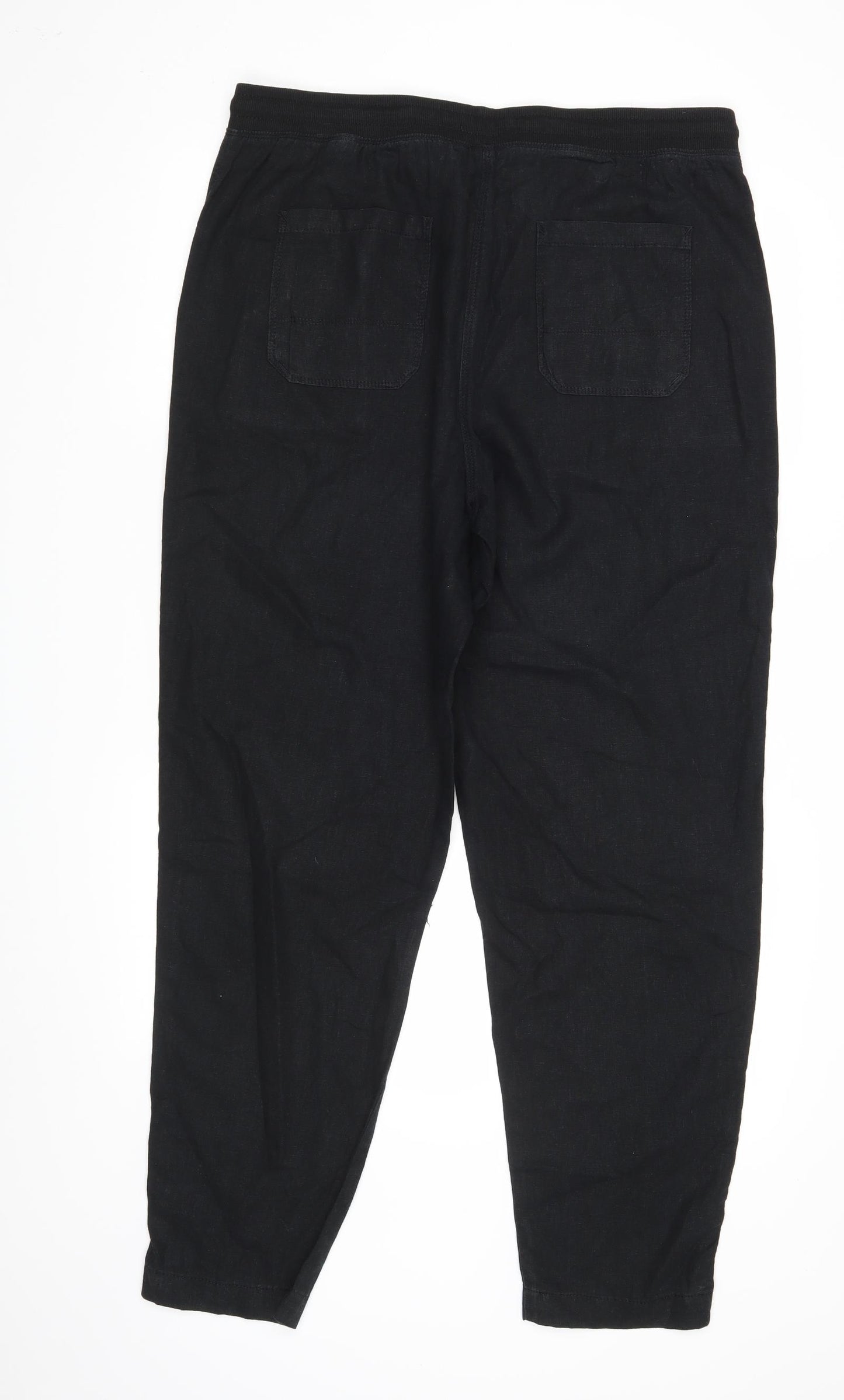 M&S Womens Black   Trousers  Size 16 L31 in