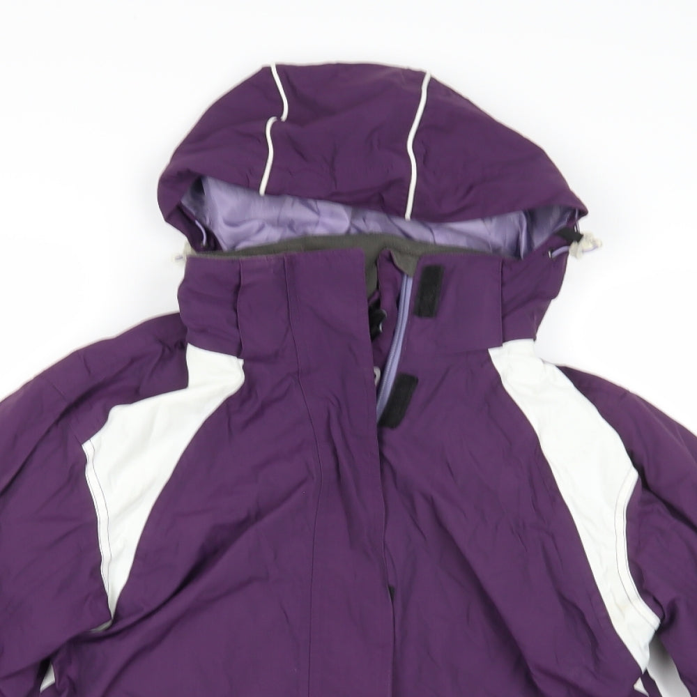 Crane Womens Purple   Windbreaker Coatigan Size M