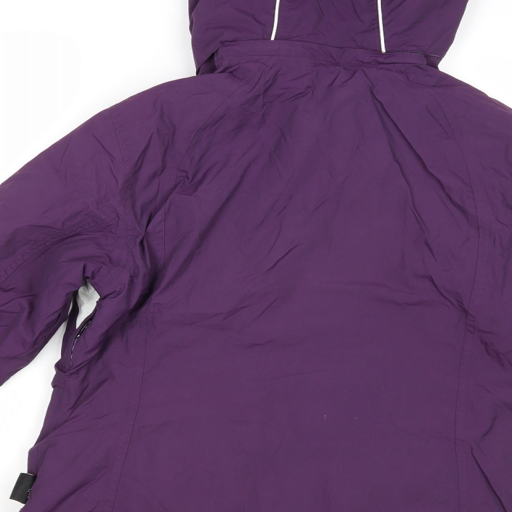 Crane Womens Purple   Windbreaker Coatigan Size M