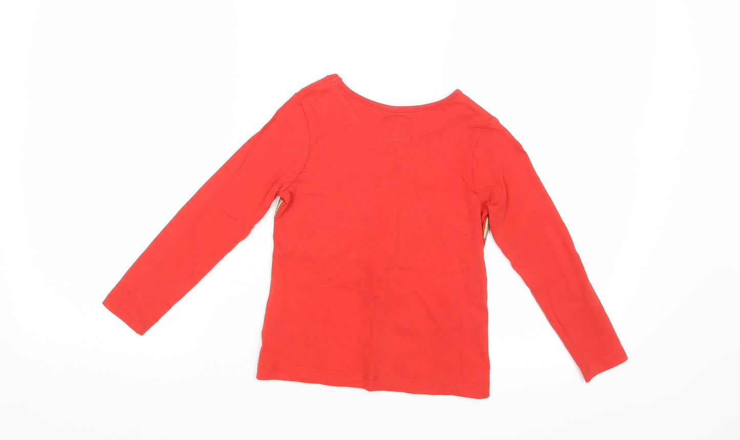 George Girls Red   Basic T-Shirt Size 4-5 Years  - Present
