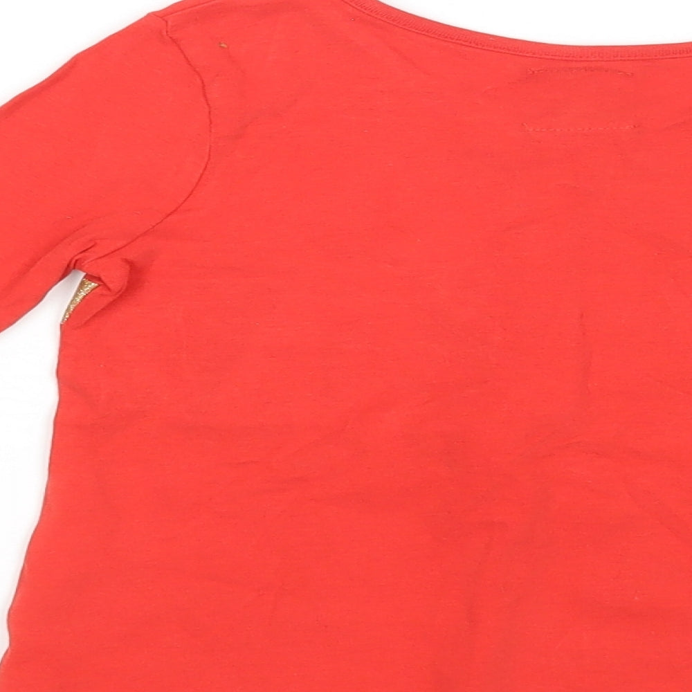 George Girls Red   Basic T-Shirt Size 4-5 Years  - Present