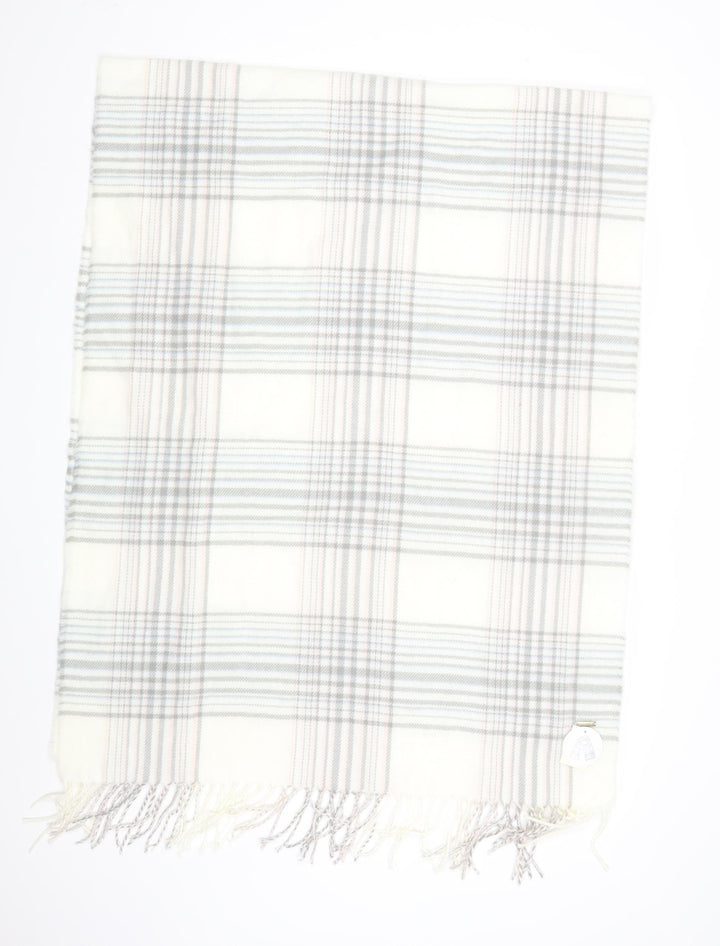 Primark Unisex White Check Scarf