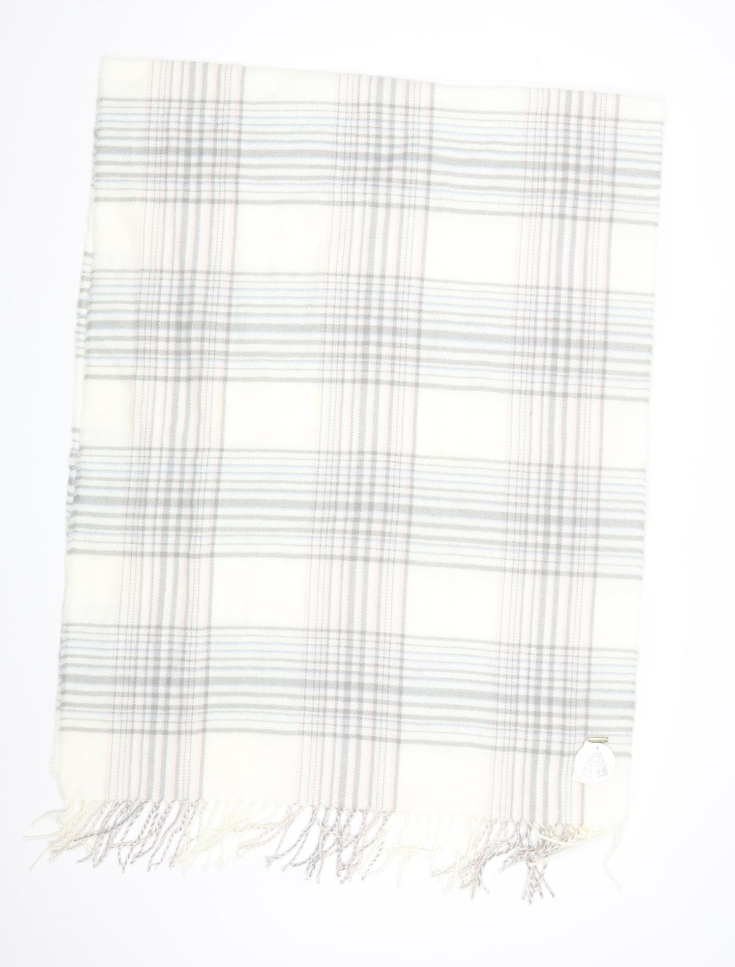 Primark Unisex White Check   Scarf