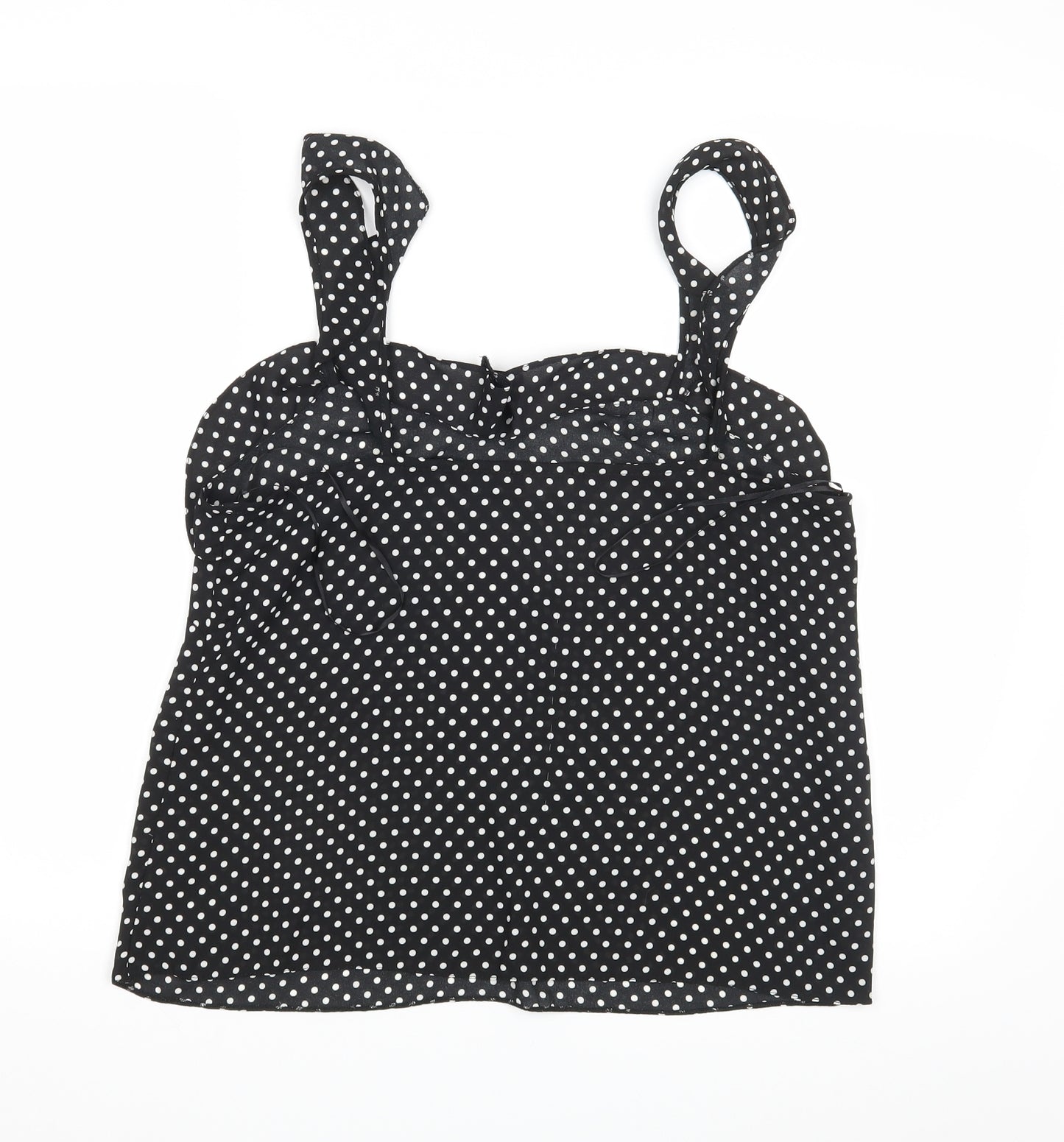 Papaya Womens Black Polka Dot  Camisole Tank Size 12