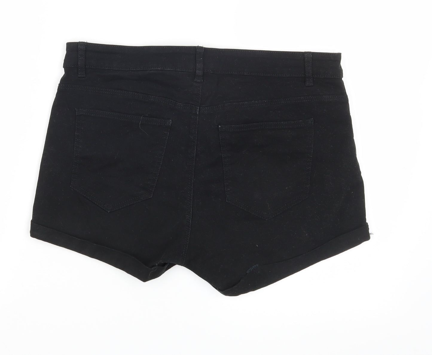 H&M Womens Black   Hot Pants Shorts Size 10