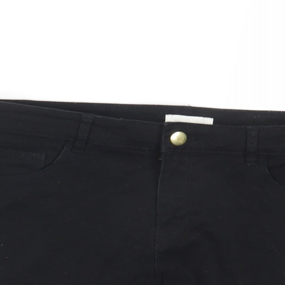 H&M Womens Black   Hot Pants Shorts Size 10