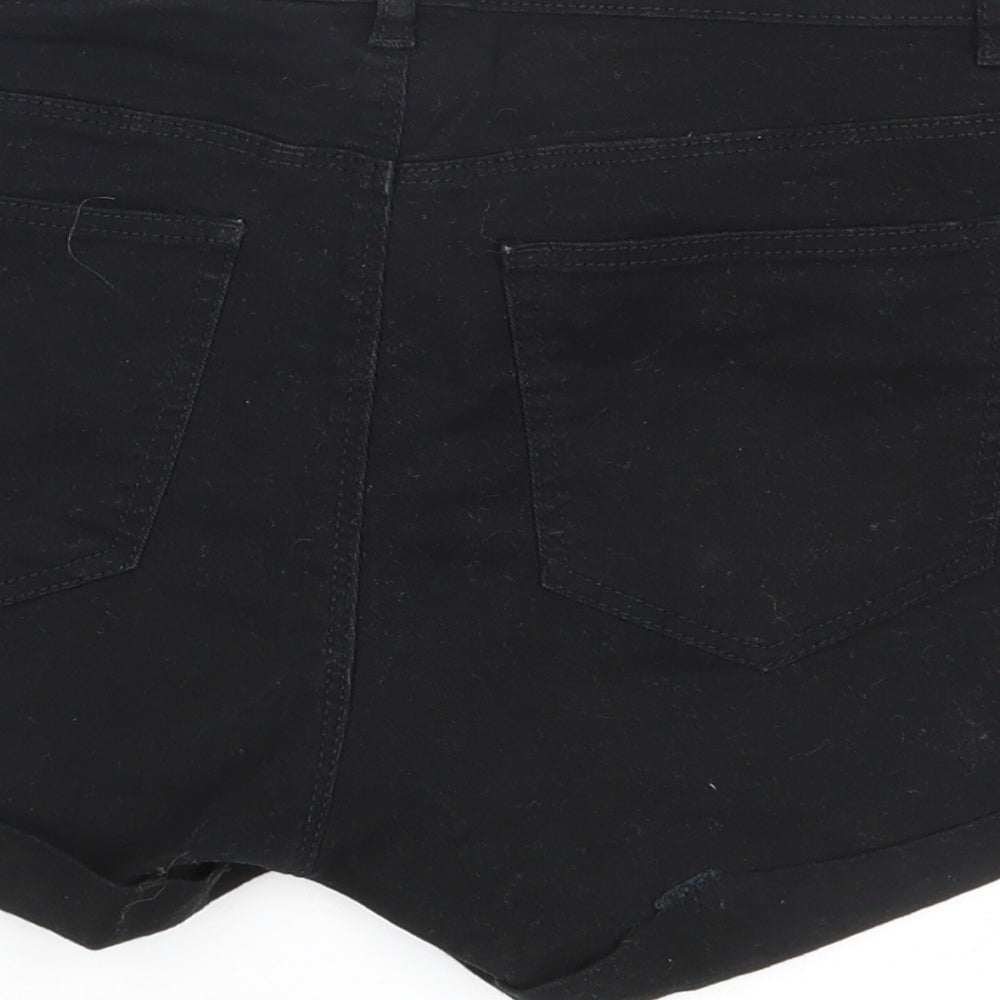 H&M Womens Black   Hot Pants Shorts Size 10