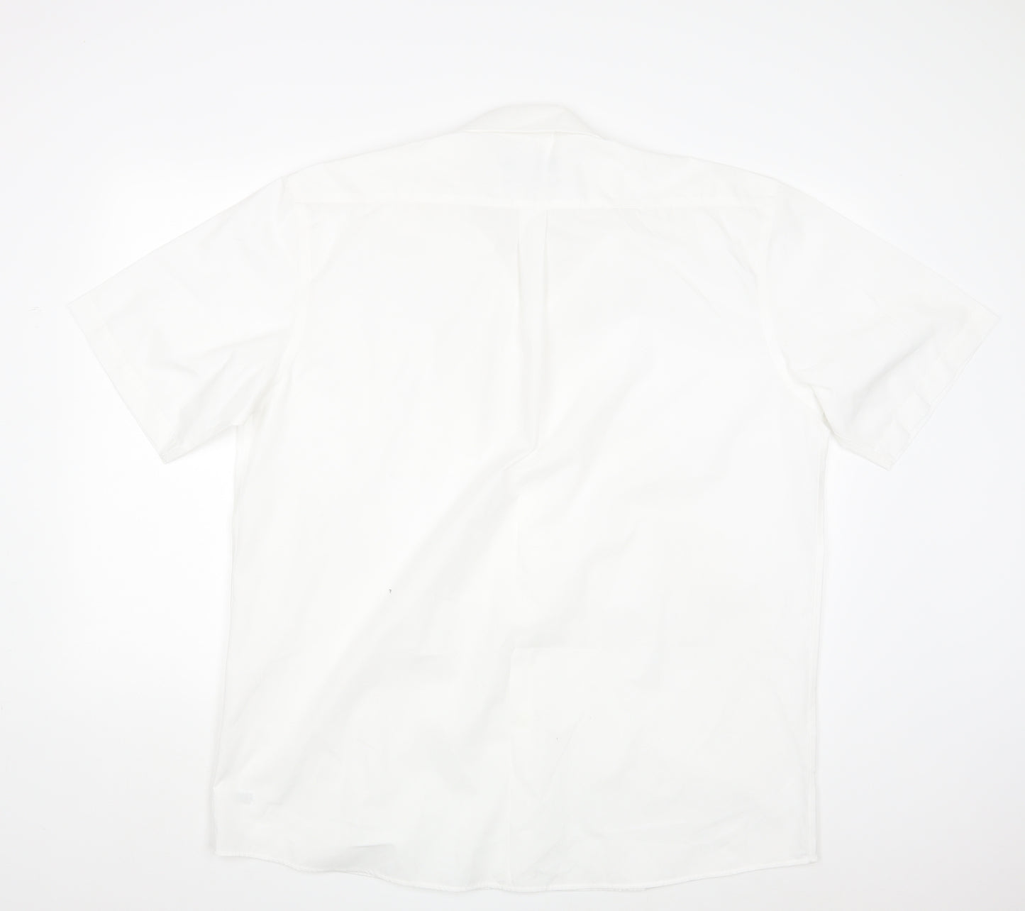 Double TWO Mens White    Dress Shirt Size 17.5