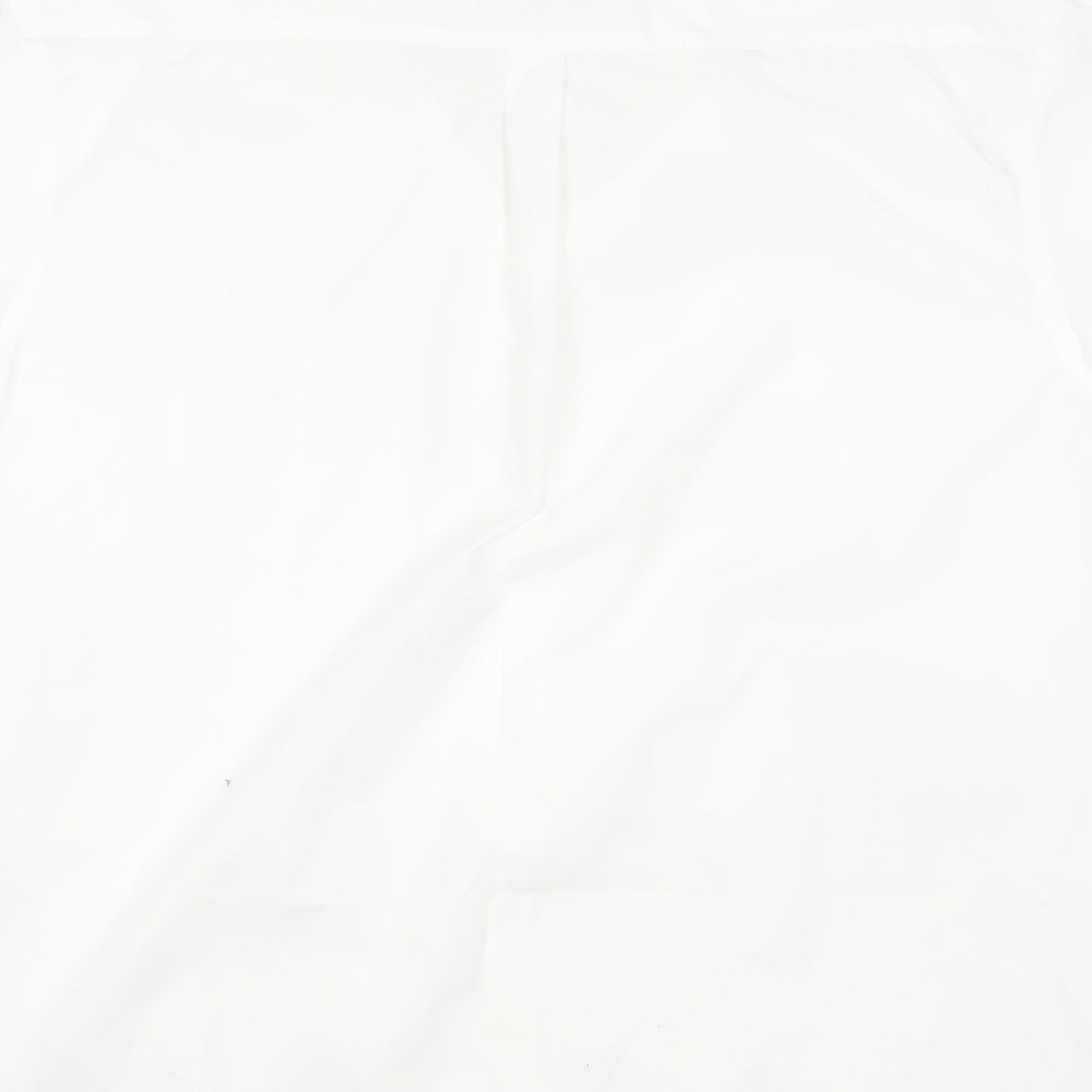 Double TWO Mens White    Dress Shirt Size 17.5