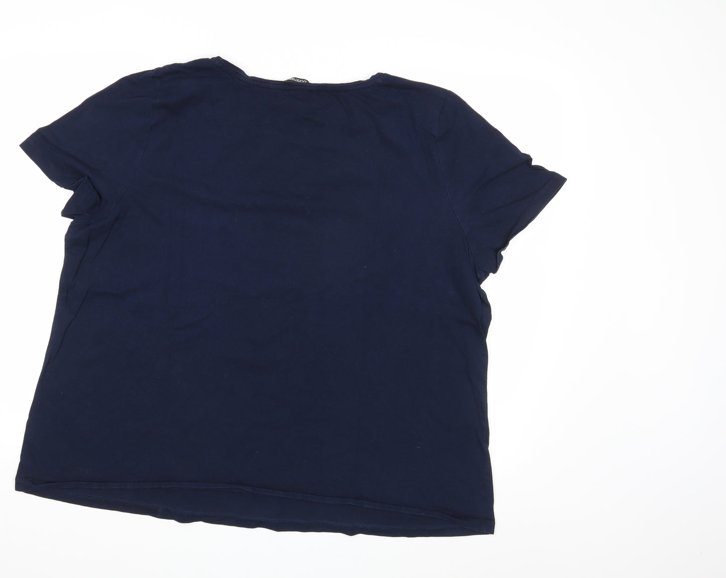 Bonmarche Womens Blue   Basic T-Shirt Size 24  - Haute Couture