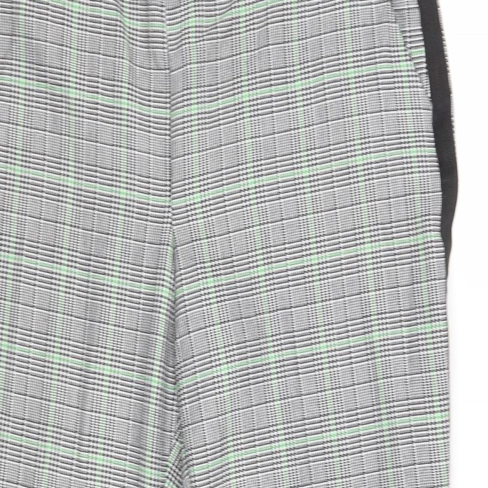 Primark Womens Grey Check  Trousers  Size 18 L25 in