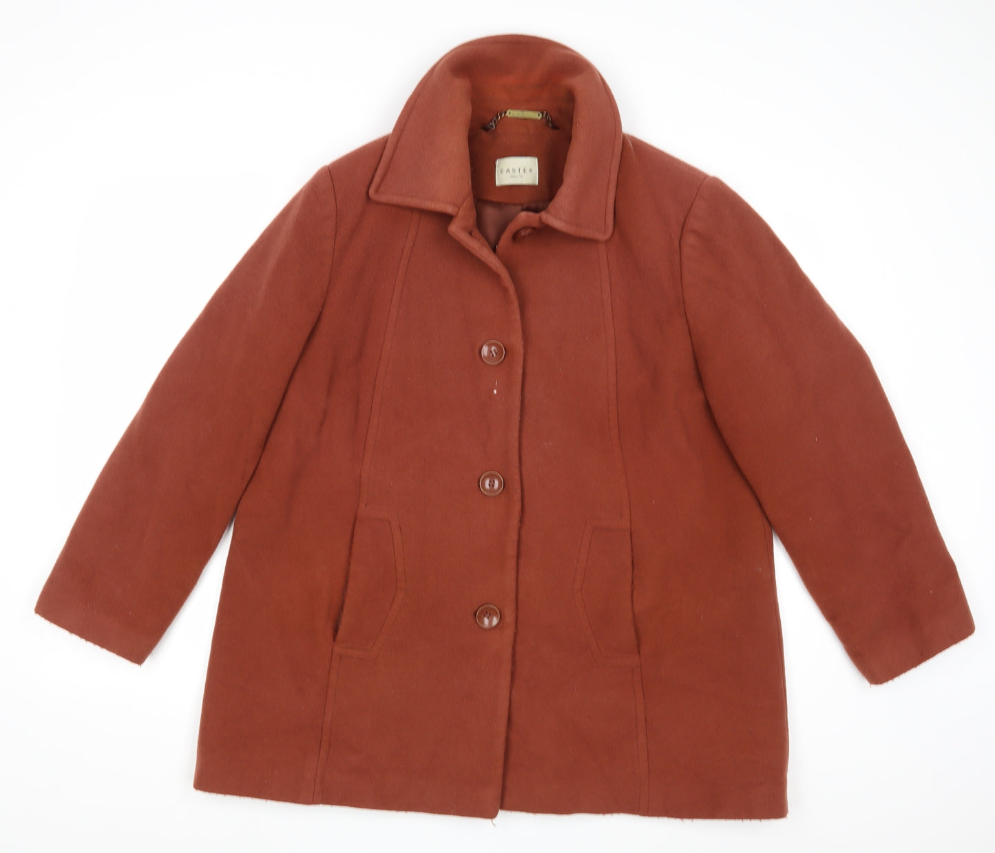 Eastex Womens Brown   Pea Coat Coat Size 16