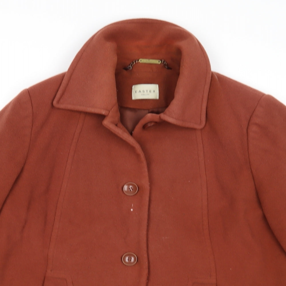 Eastex Womens Brown   Pea Coat Coat Size 16