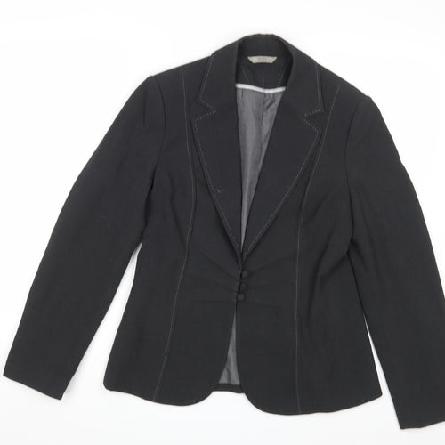 M&S Womens Grey   Jacket Blazer Size 12