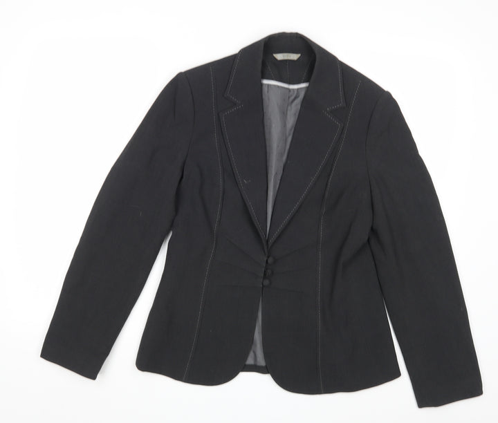 M&S Womens Grey Jacket Blazer Size 12