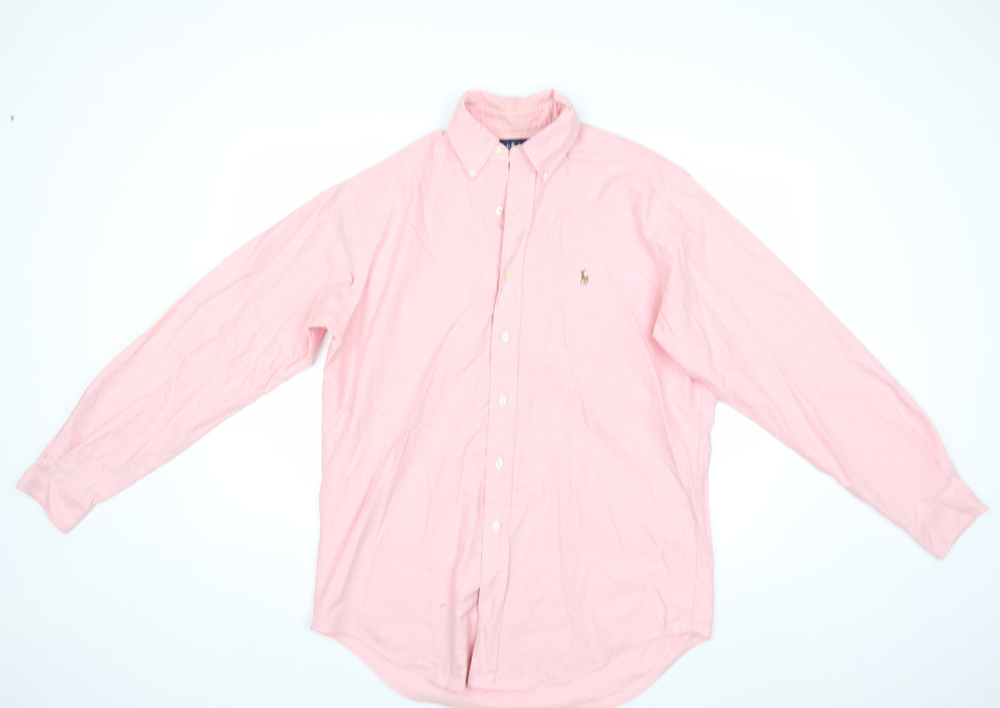Lauren Ralph Lauren Mens Pink    Button-Up Size 15.5