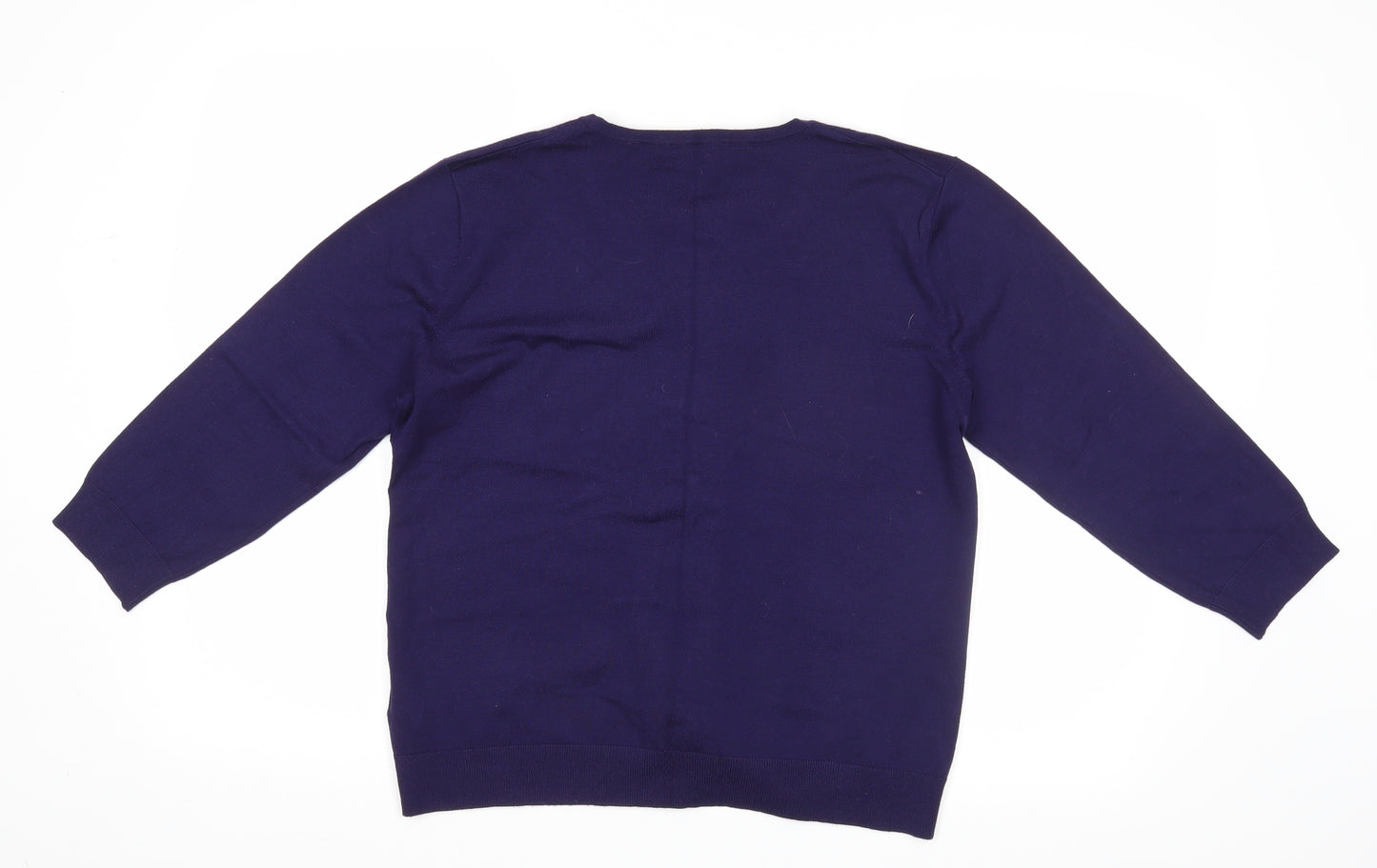 Cable & Gauge Womens Blue   Cardigan Jumper Size L