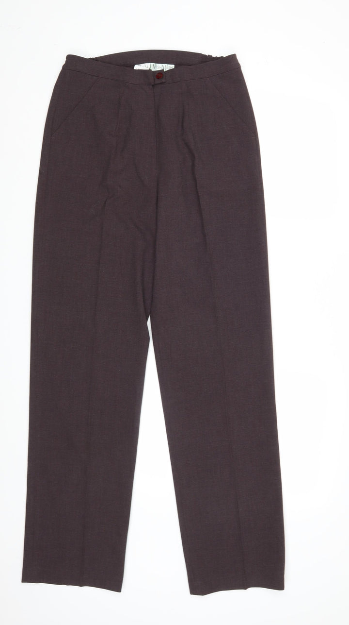Mish Mash Womens Brown Trousers Size 12 L31 in