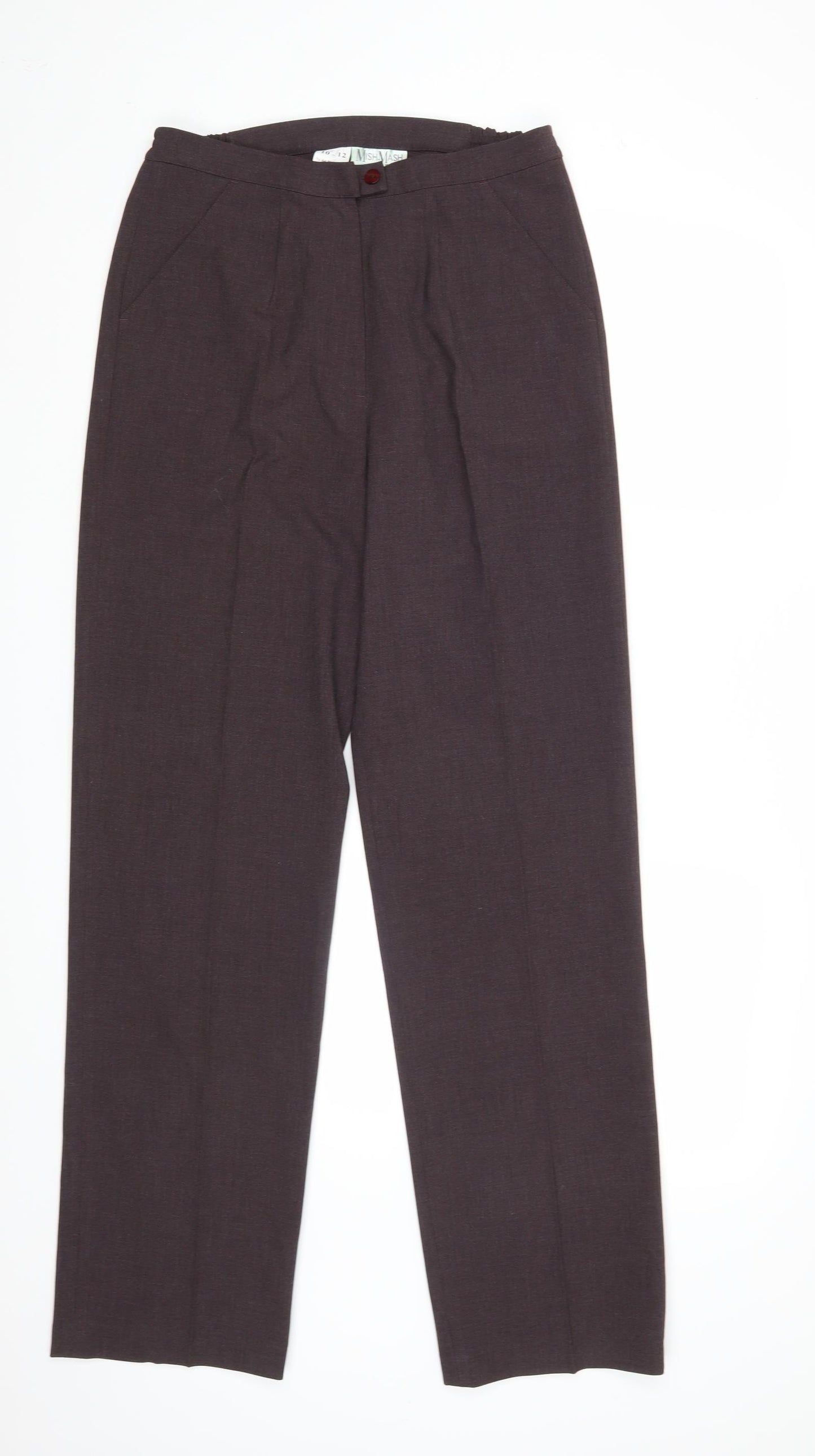 Mish Mash Womens Brown   Trousers  Size 12 L31 in