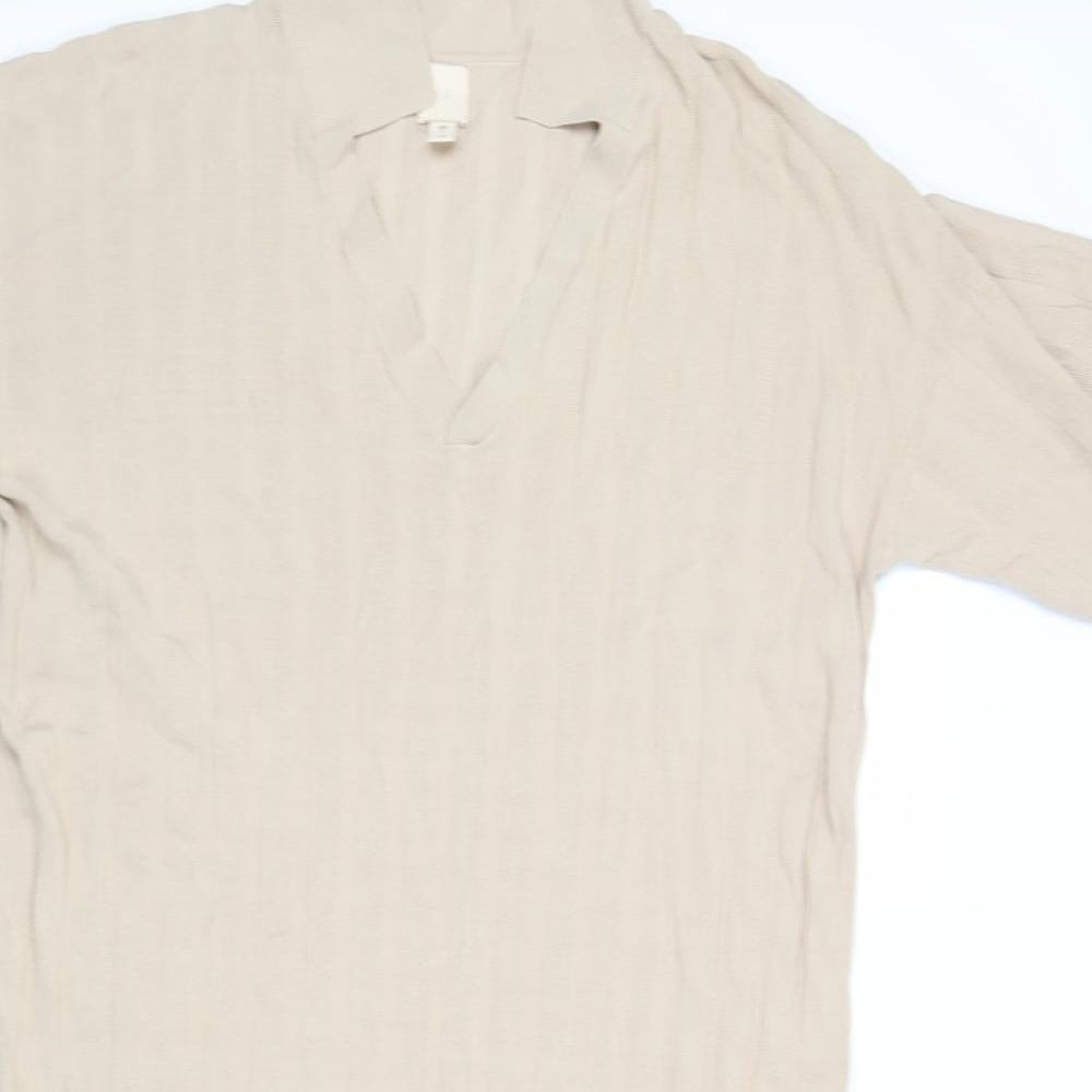 H&M Womens Beige   Jumper Dress  Size L