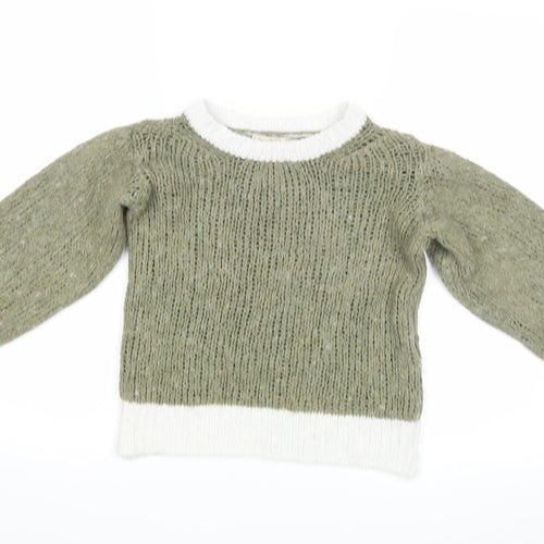 Nada del Riccio Womens Green  Knit Pullover Jumper Size XS