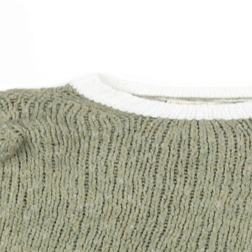 Nada del Riccio Womens Green  Knit Pullover Jumper Size XS