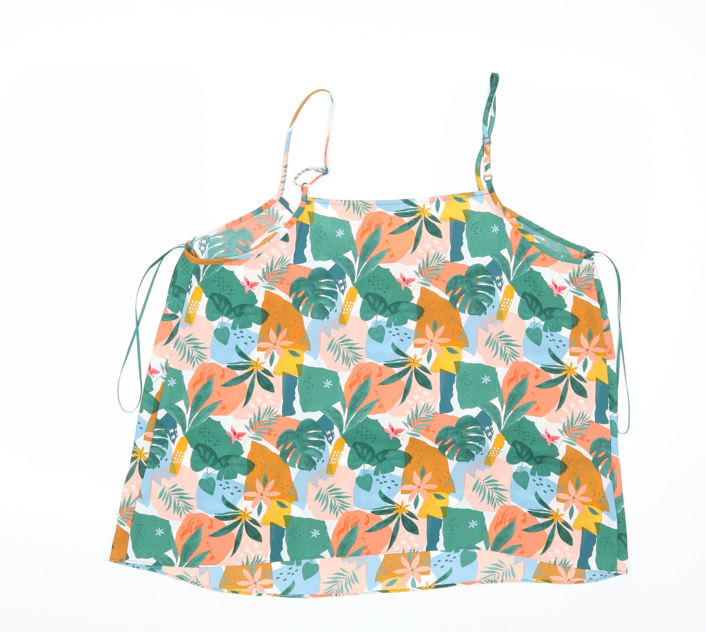 TU Womens Green Floral  Camisole Tank Size 18