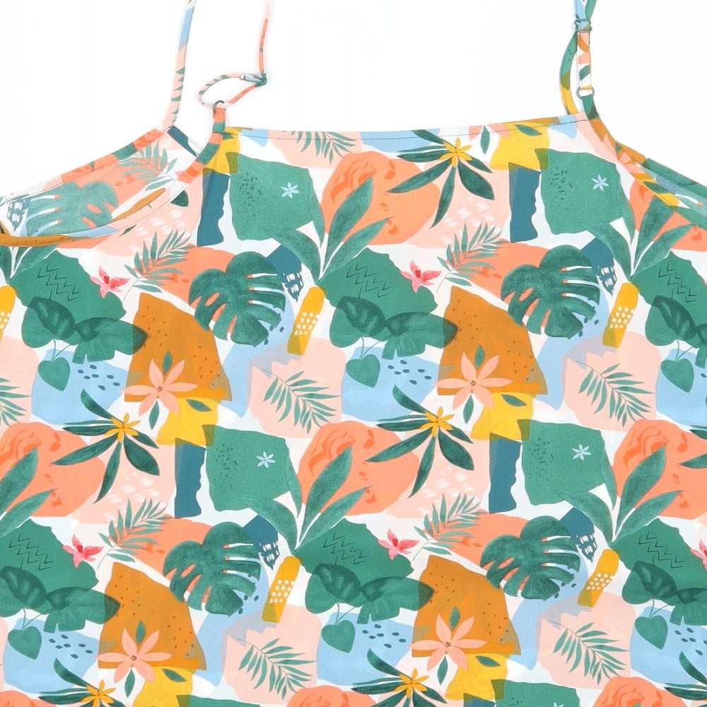 TU Womens Green Floral  Camisole Tank Size 18