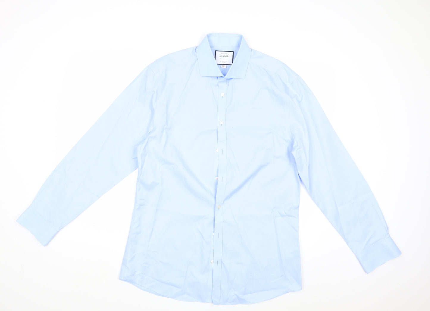 Charles Tyrwhitt Mens Blue    Dress Shirt Size 16