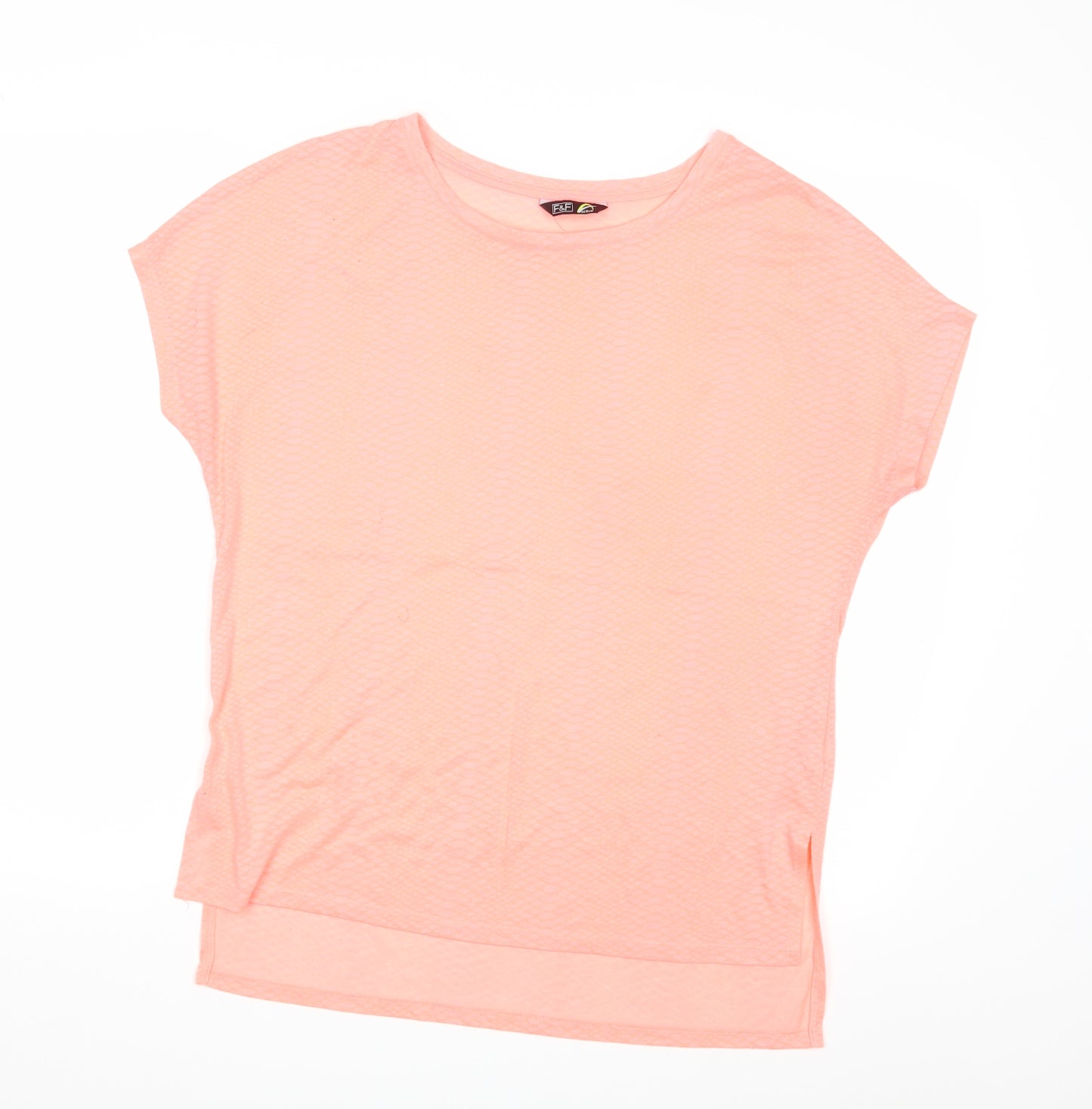 F&F Womens Pink Animal Print  Basic T-Shirt Size M