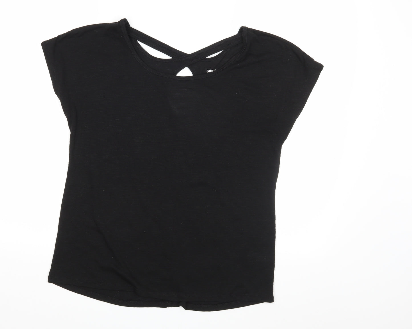 Matalan Womens Black   Basic T-Shirt Size M