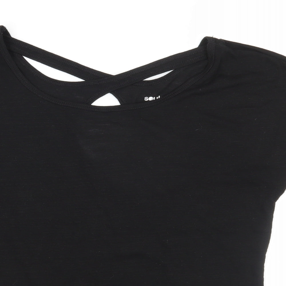 Matalan Womens Black   Basic T-Shirt Size M