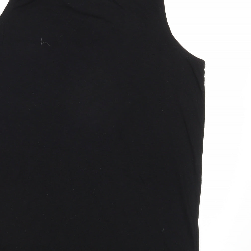 Papay Womens Black   Basic T-Shirt Size L