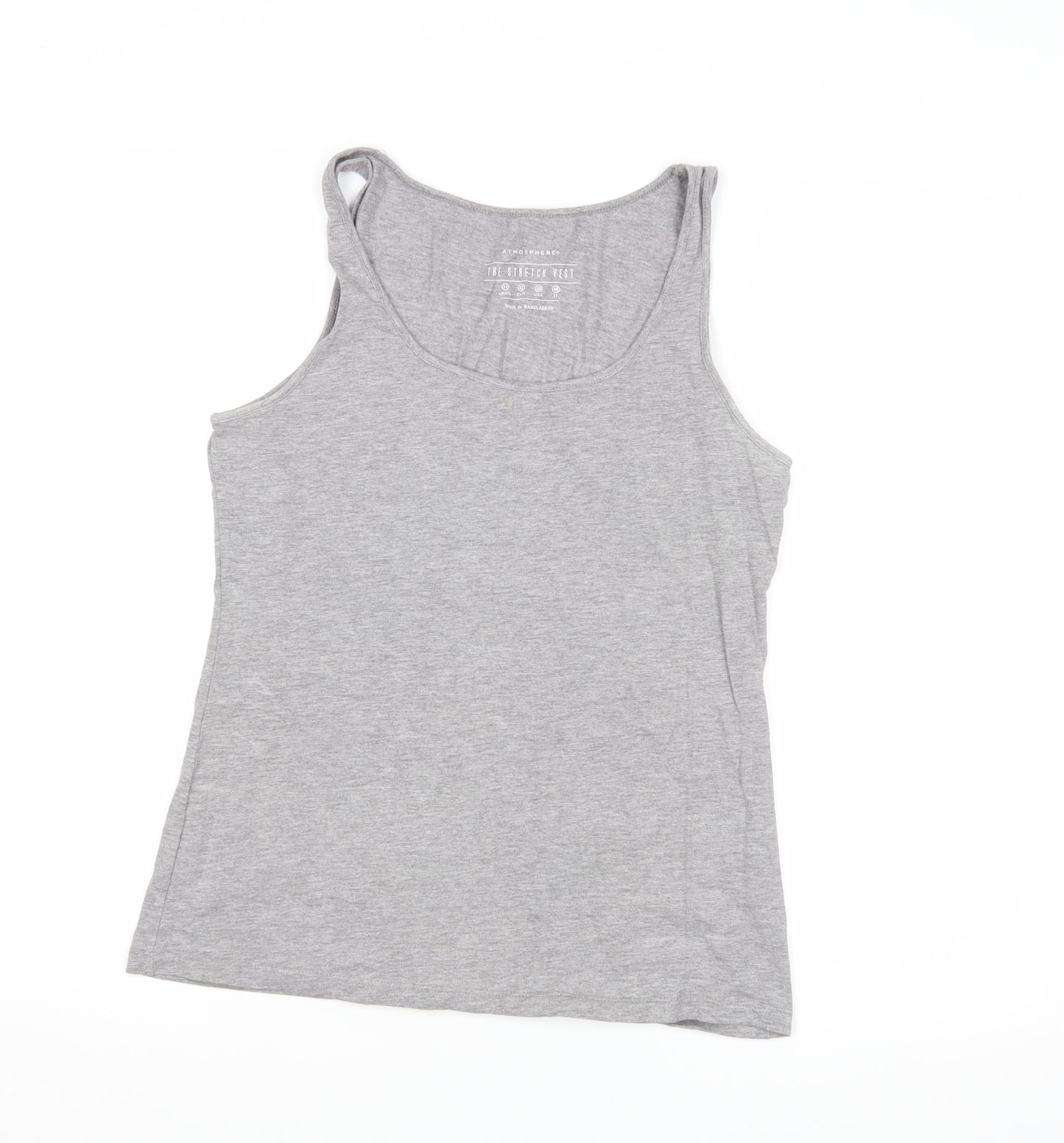 Primark Womens Grey   Basic Tank Size 14