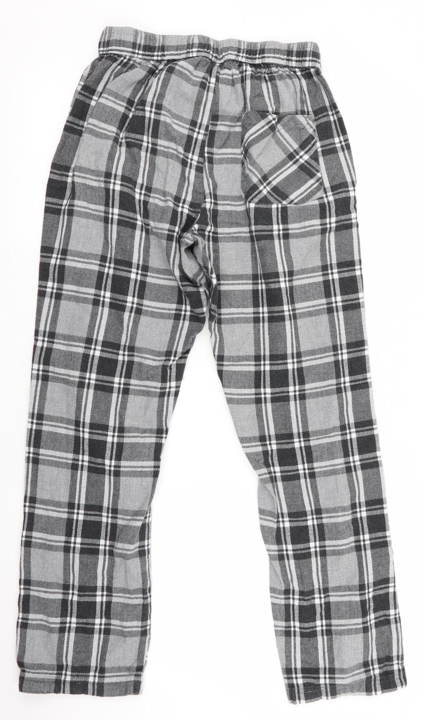 H&M Mens Grey Check   Pyjama Pants Size S